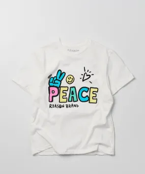 Kids Peace Tee - White