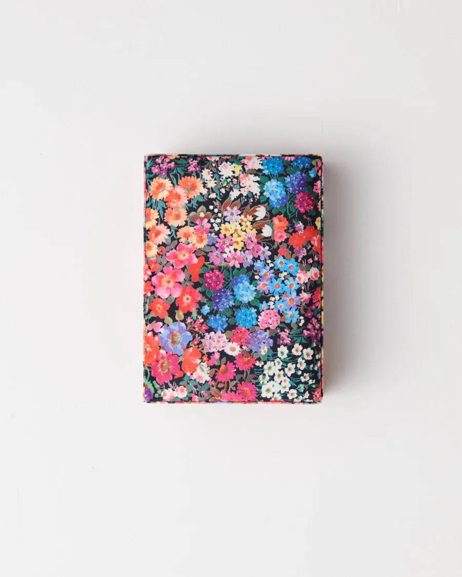 Kip & Co HOME  | Forever Floral black velvet jewellery box- small