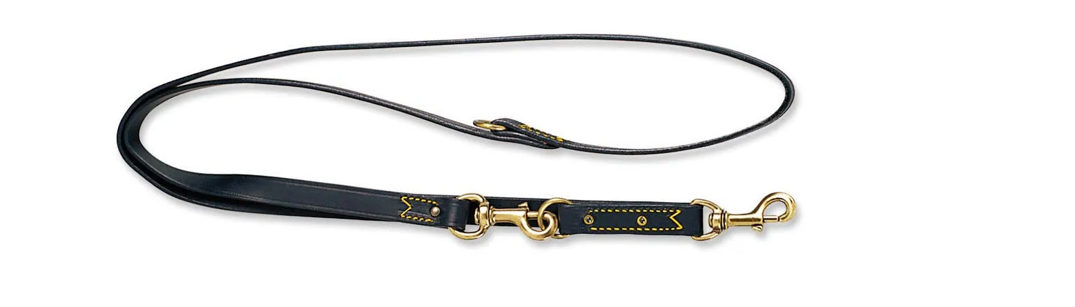 La Cinopelca Italian Leather "2 in 1" Adjustable Leashes - 6'