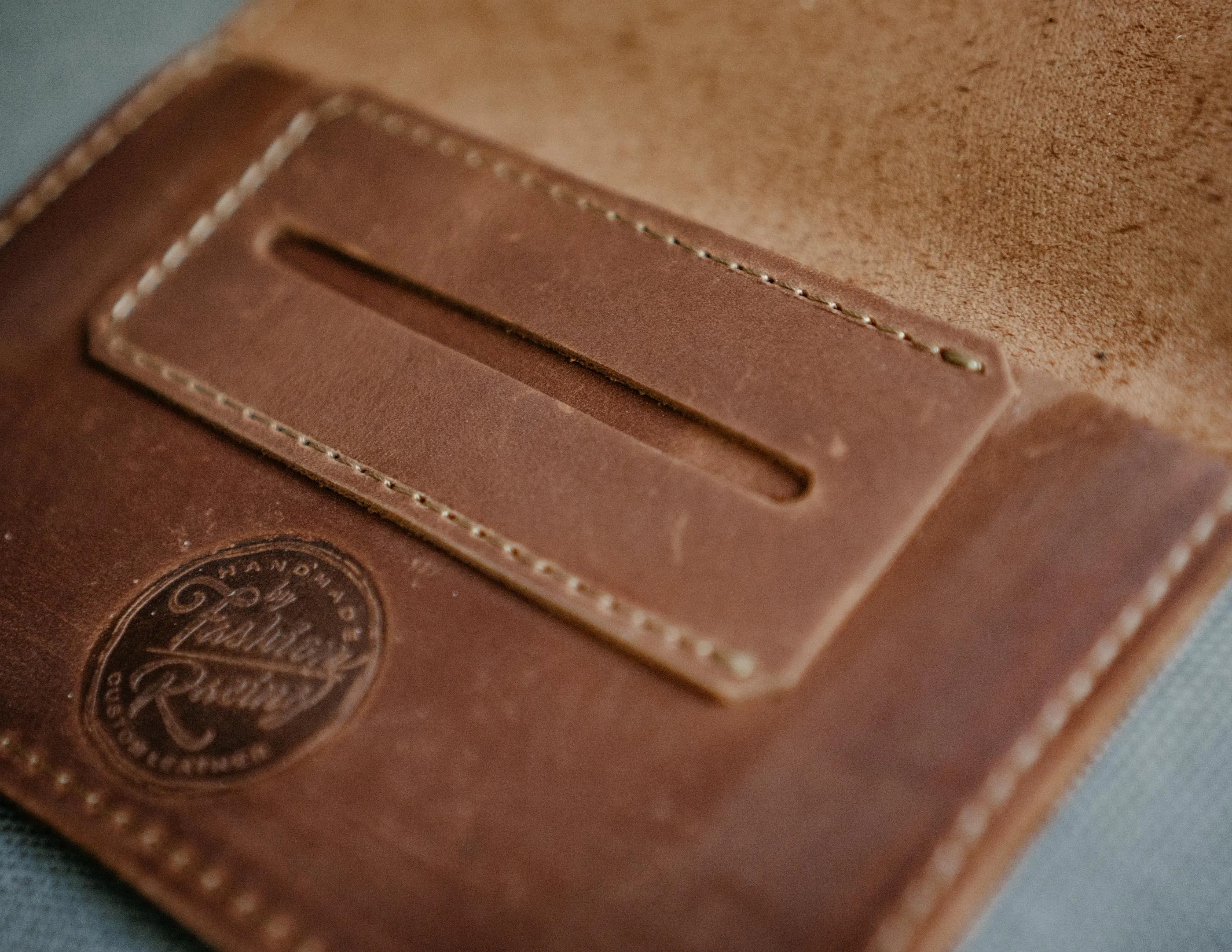 Leather Tobacco Pouch | Tobacco Joke in Brown Leather, HandCrafted