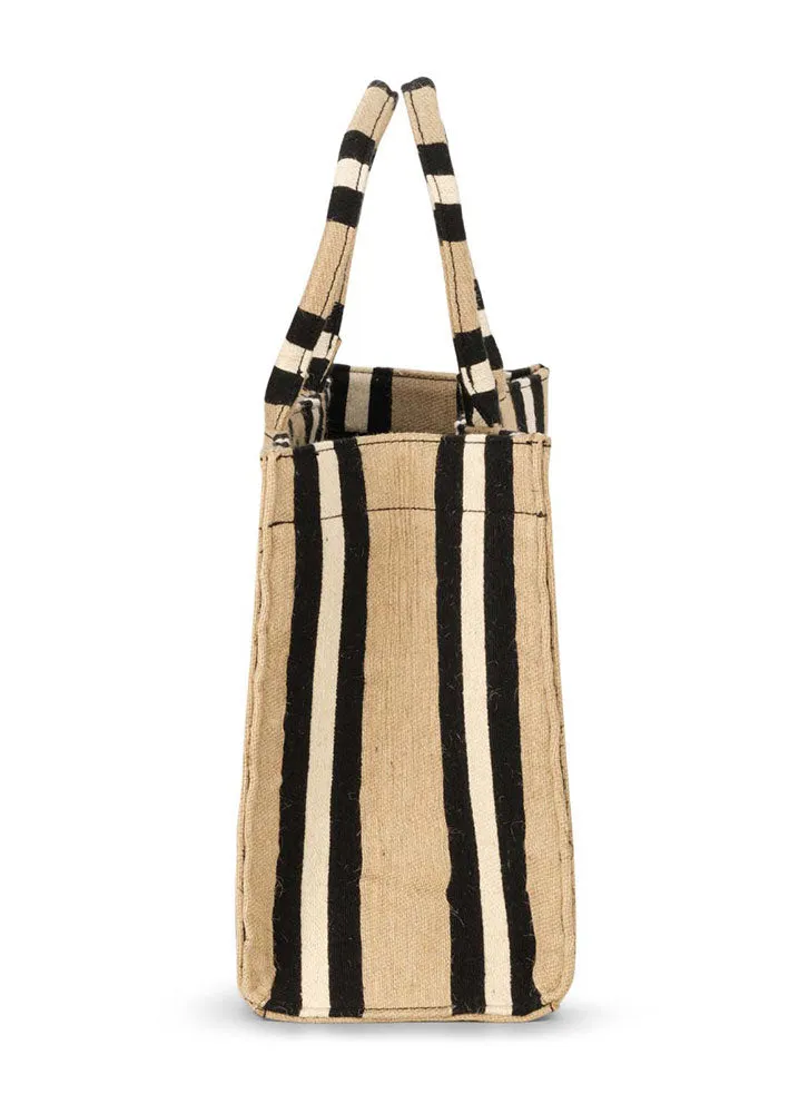 Luna Moon Svinklv Big Tote - Taske - Jute/Black