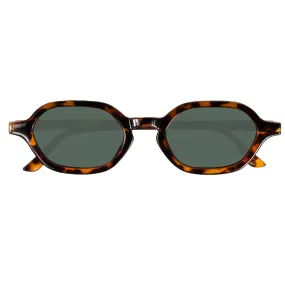 Lunettes de soleil Femme Héxagonale Ecaille