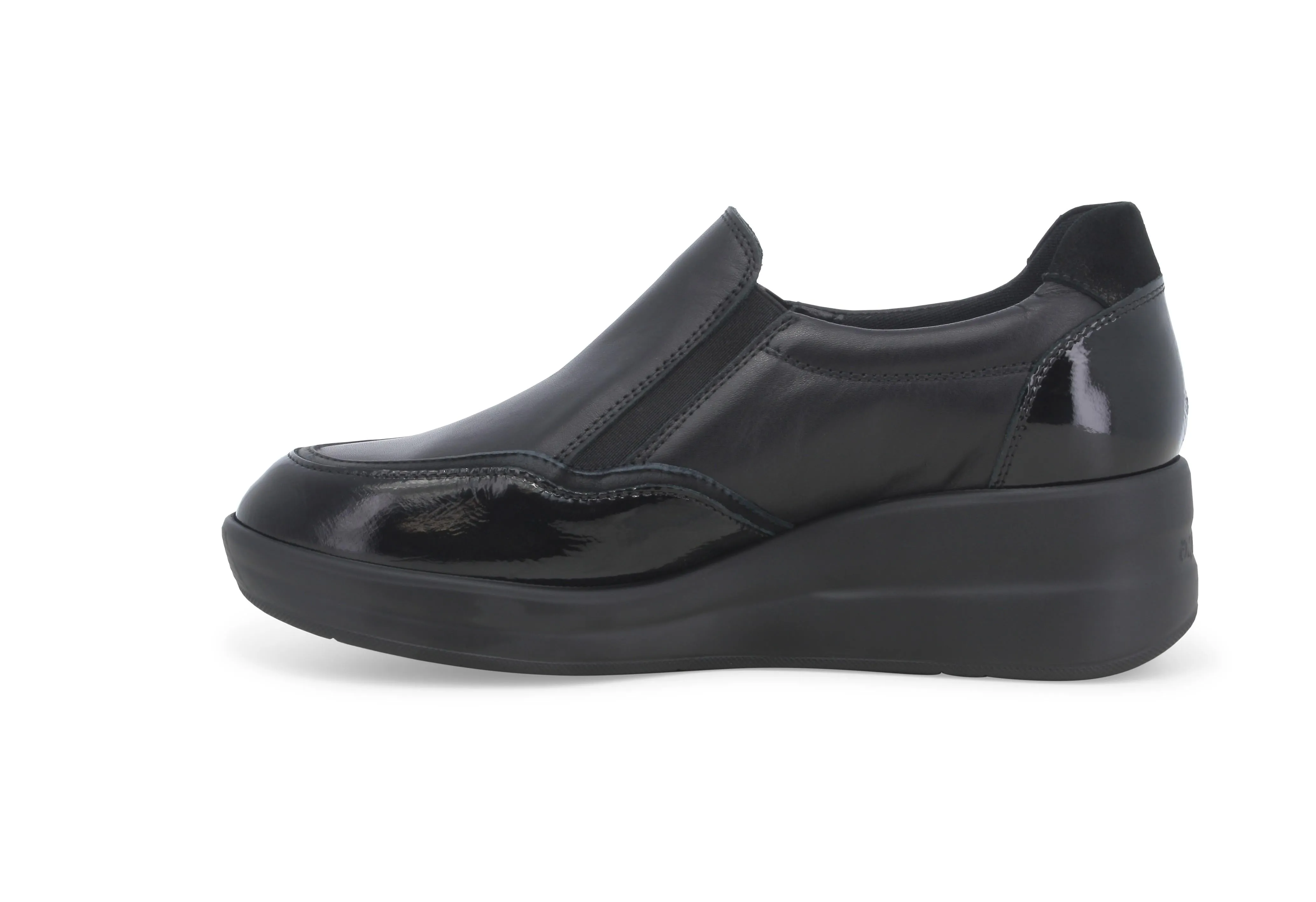 Melluso Scarpe Comfort Slip-on 2 Elastici Zeppa Tomaia Pelle