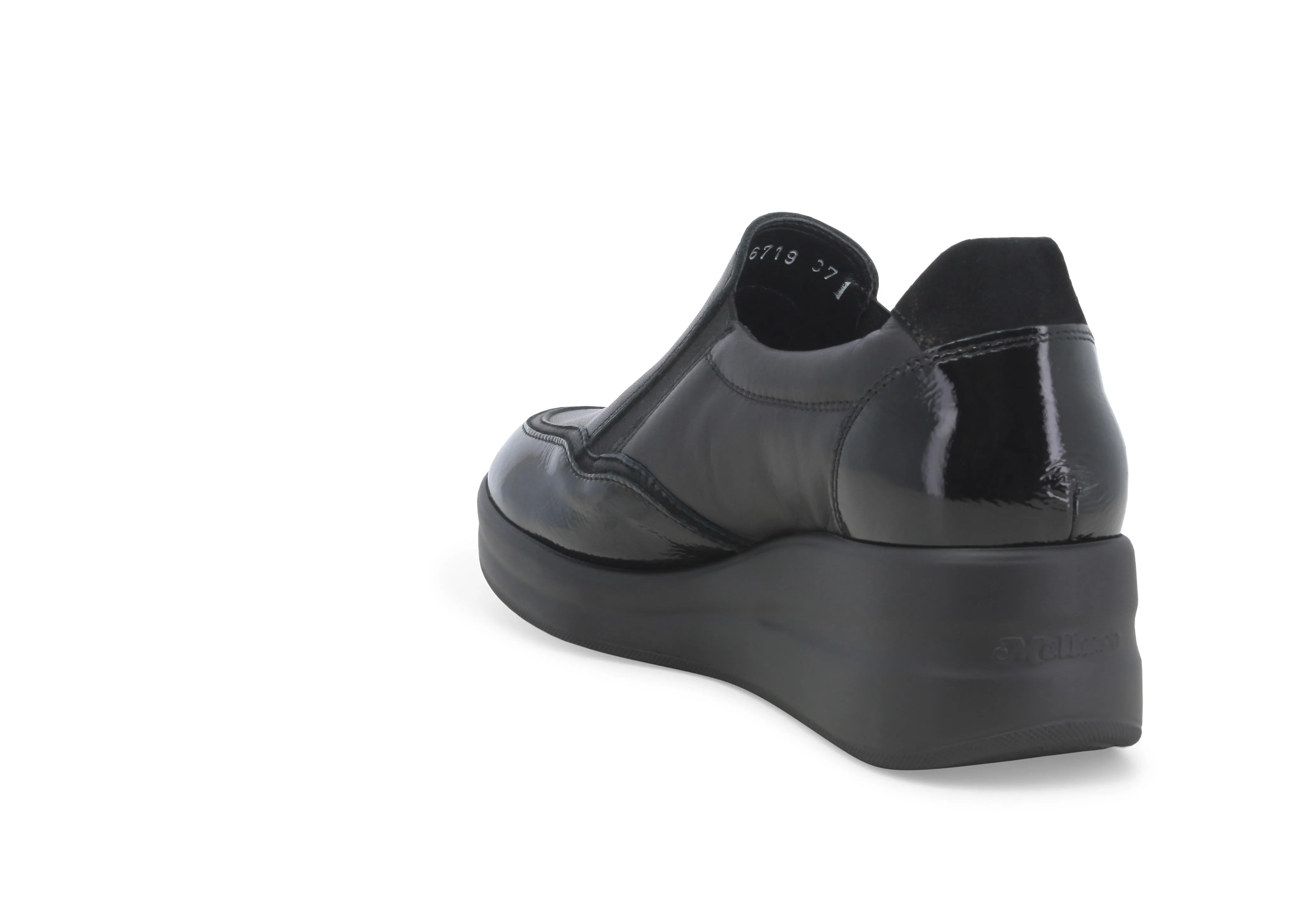 Melluso Scarpe Comfort Slip-on 2 Elastici Zeppa Tomaia Pelle