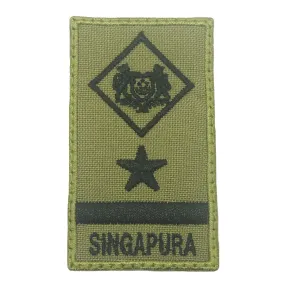 MINI SAF RANK PATCH - ME8 (NEW) OLIVE GREEN