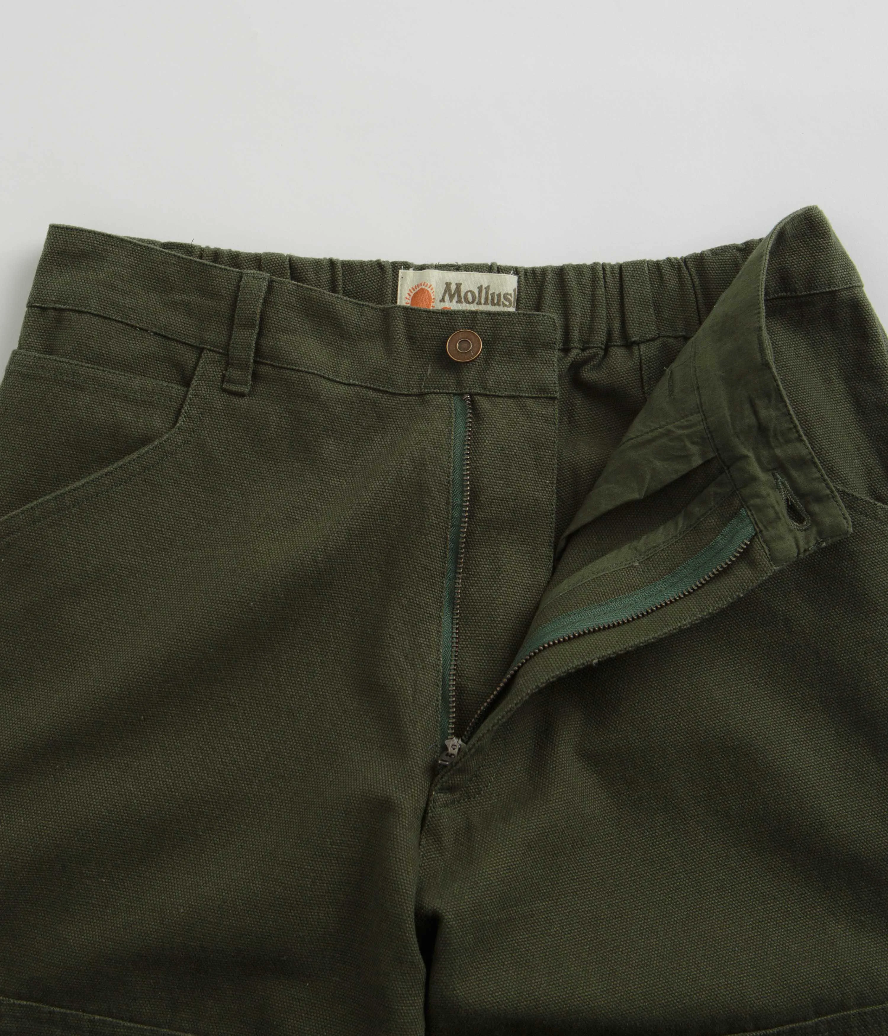 Mollusk Canvas Work Pants - Rover Green