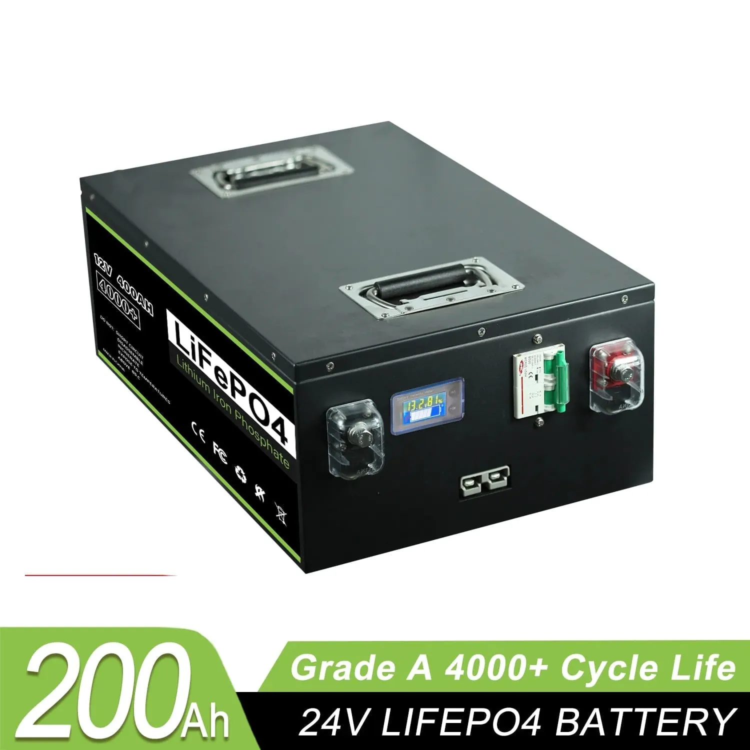 New 12V 200Ah 280Ah 400Ah 24v 100Ah 200Ah 48v 120Ah  LiFePO4 Battery Built in -BMS for Home Energy Storage Solar Perfect  No Tax