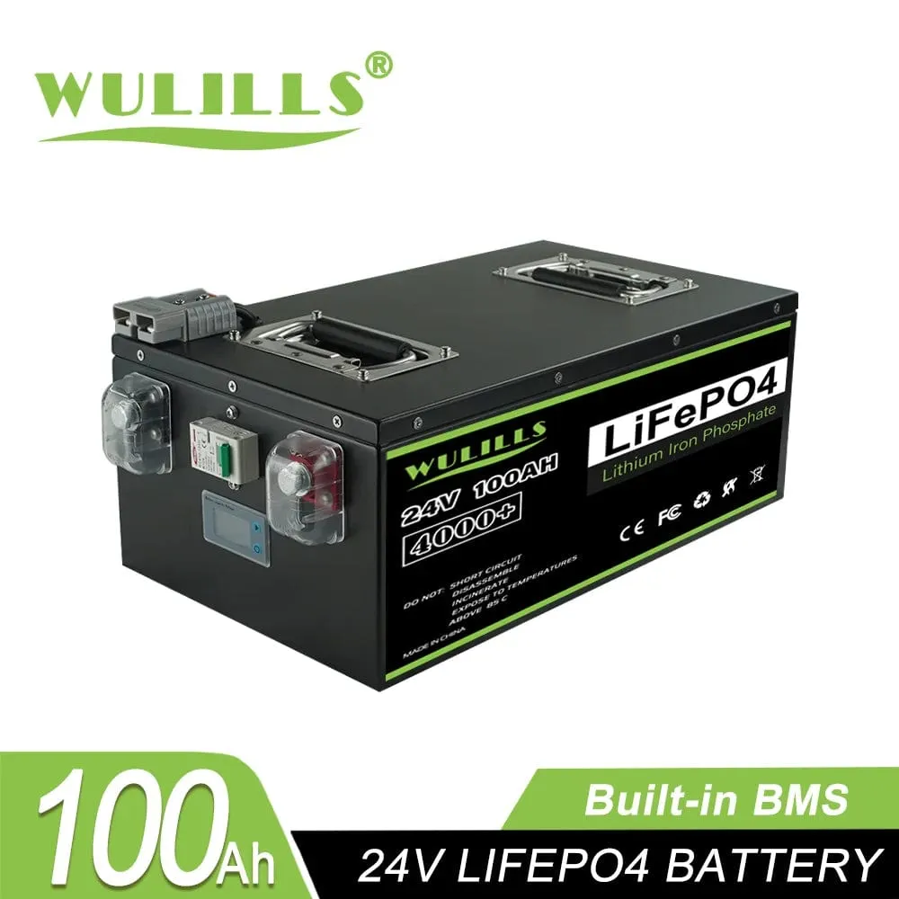 New 12V 200Ah 280Ah 400Ah 24v 100Ah 200Ah 48v 120Ah  LiFePO4 Battery Built in -BMS for Home Energy Storage Solar Perfect  No Tax