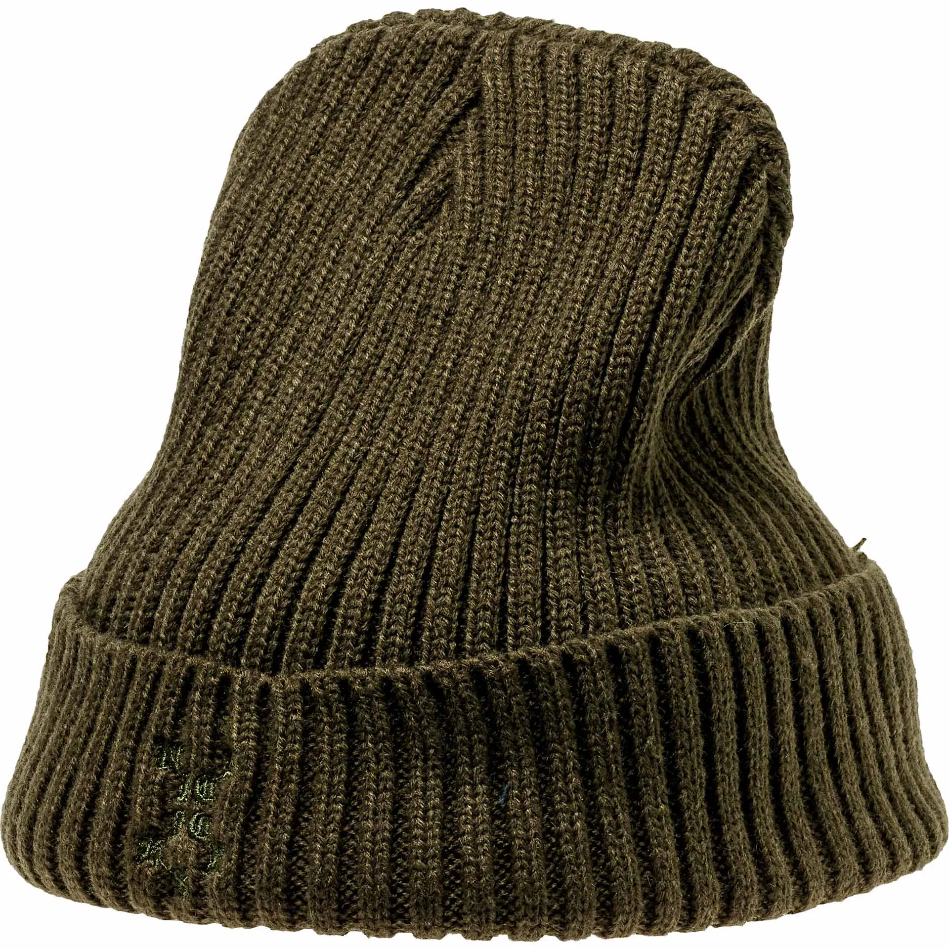 Nice Kicks Pablo Cable Beanie - Olive Green