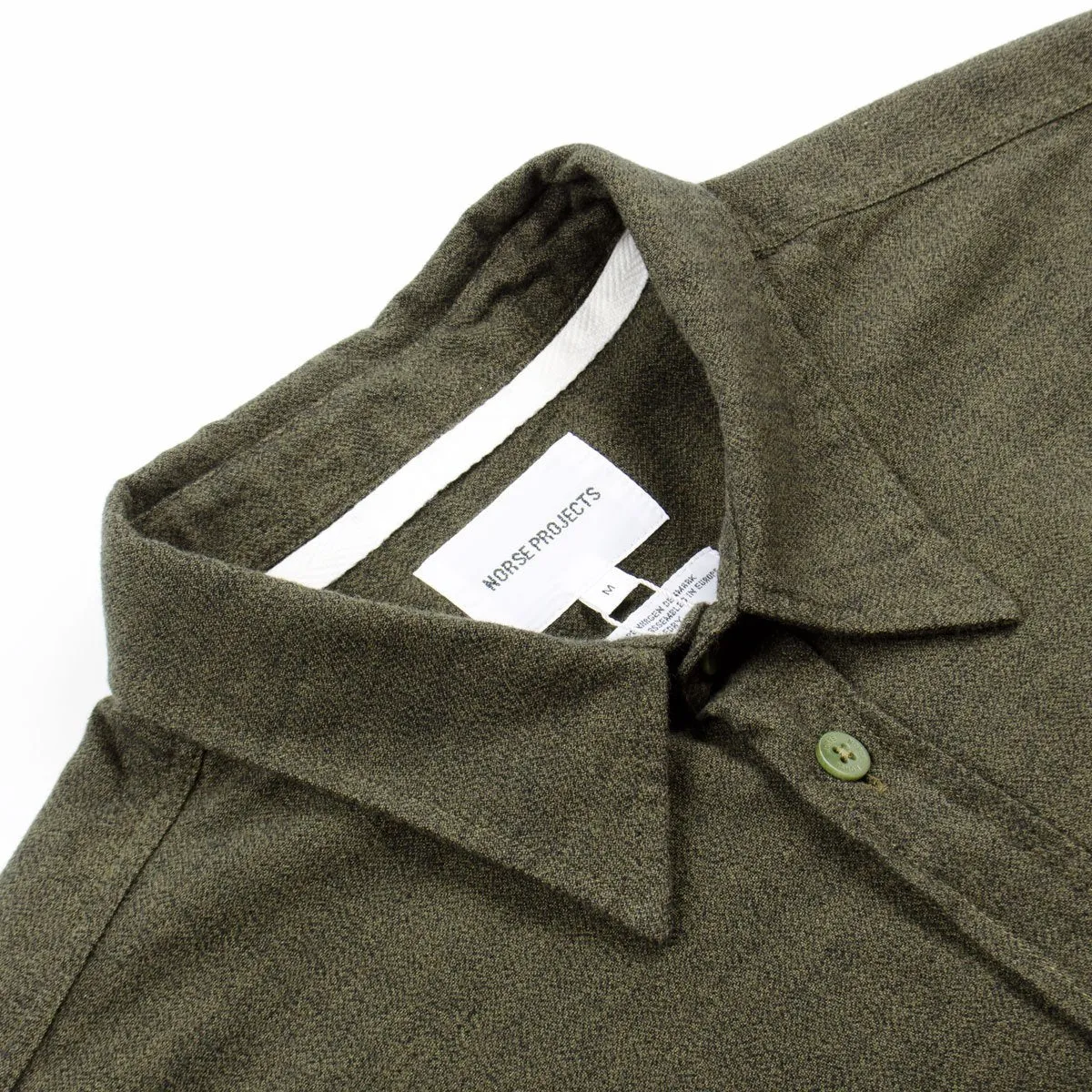 Norse Projects - Hans Mouliné Shirt - Dried Olive