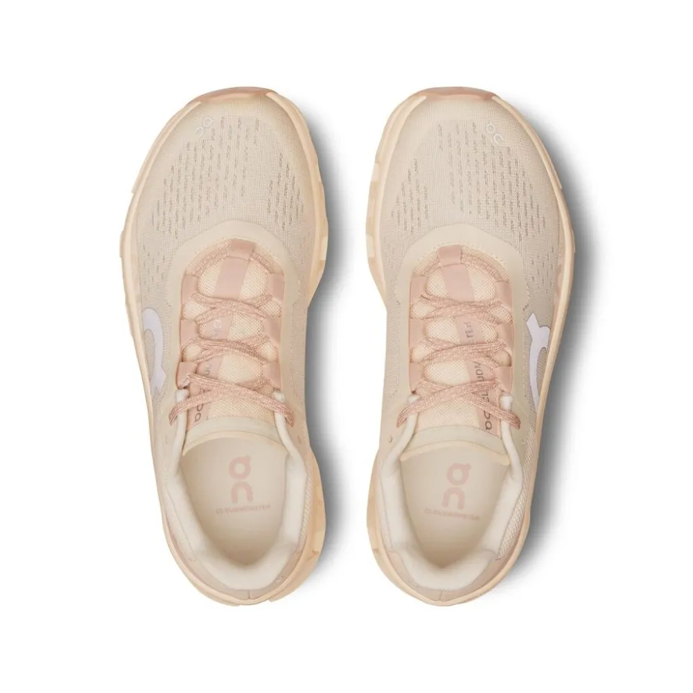 On Women's Cloudmonster Running Shoes - Moon/Fawn