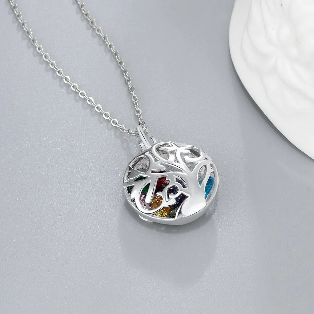 Personalized Floral Hollow Pendant