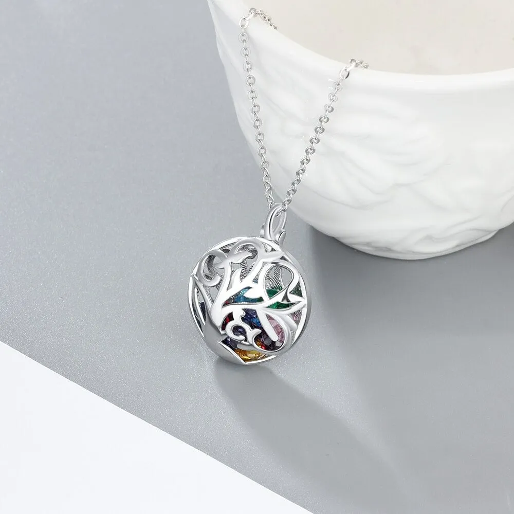 Personalized Floral Hollow Pendant