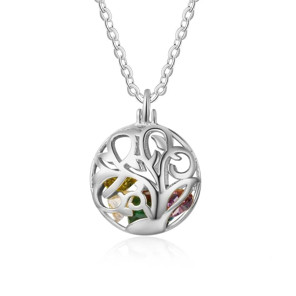 Personalized Floral Hollow Pendant