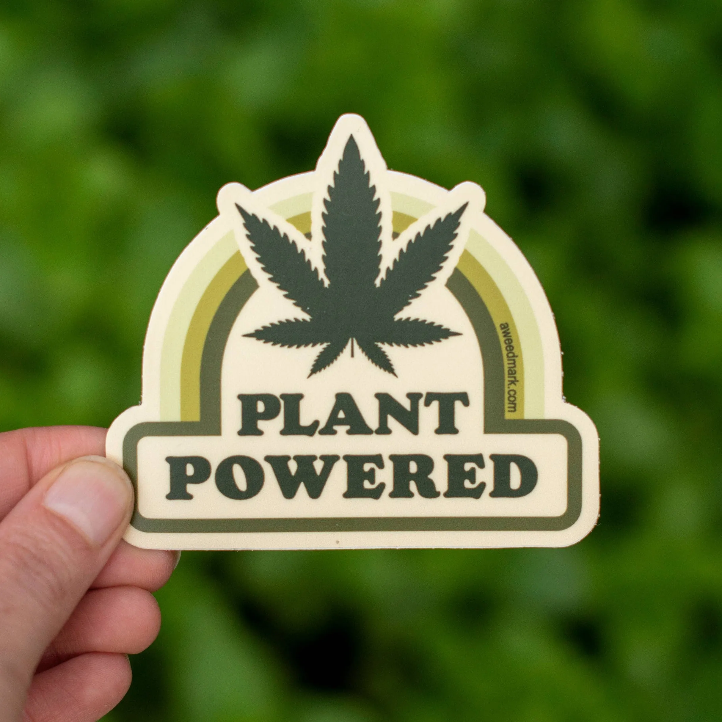 Plant Powered Weed Sticker