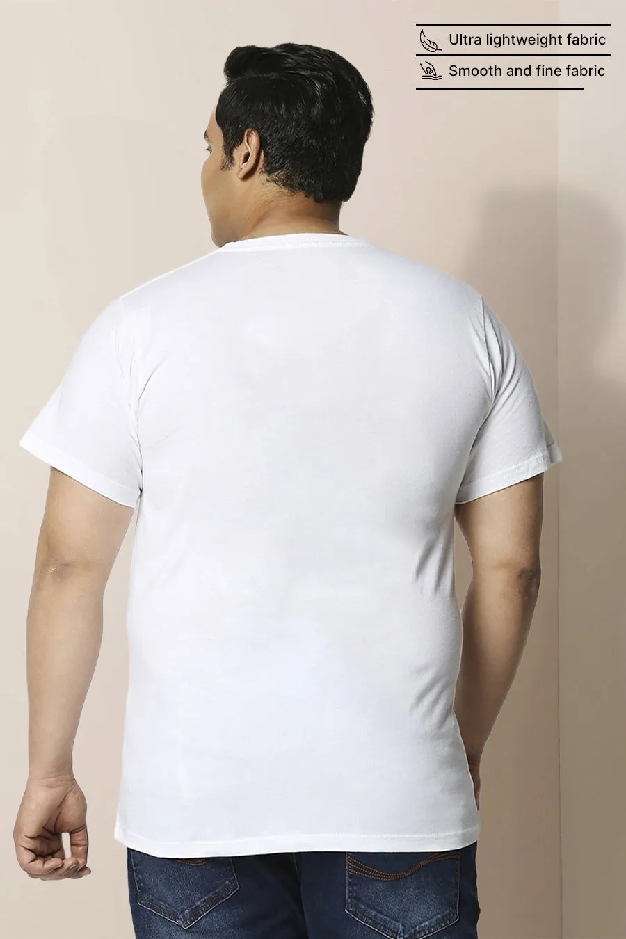 Plus Size - White - Classic Crew