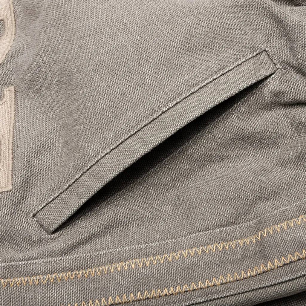 Rhude Emb. Canvas Logo Short - Olive/Tan