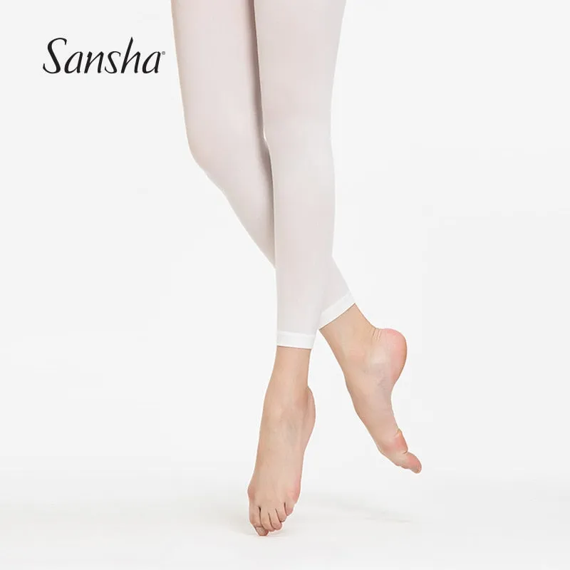 Sansha Footless Ballet Dance Tights, Great for Modern Available in  Black, Pink and White T87