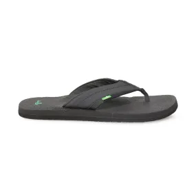 Sanuk Beer Cozy 2 Black Flip Flops - Men's