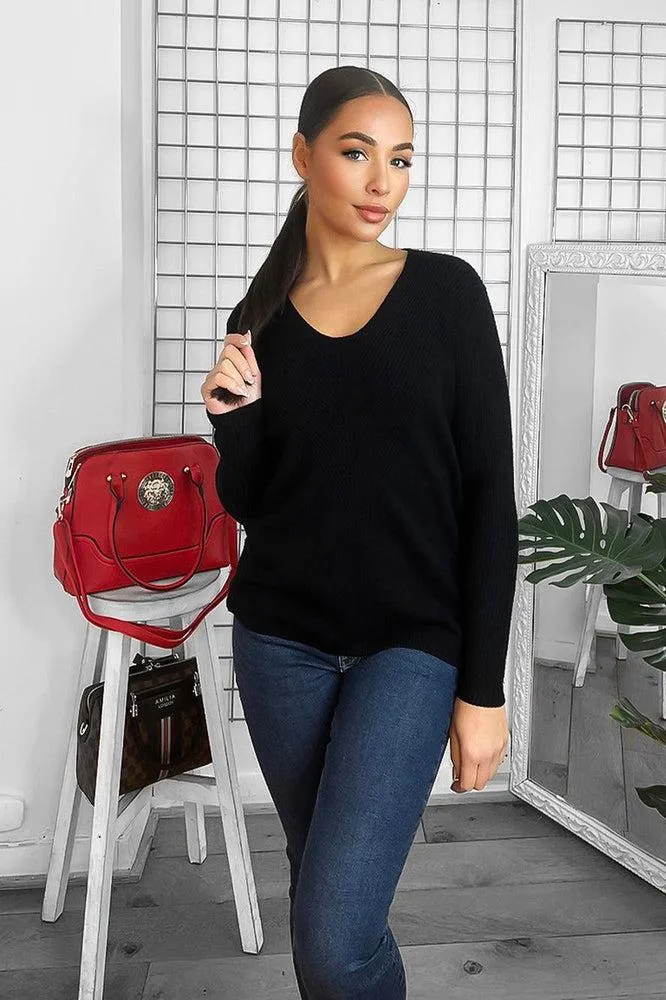 Soft Knit V-Neck Classic Pullover