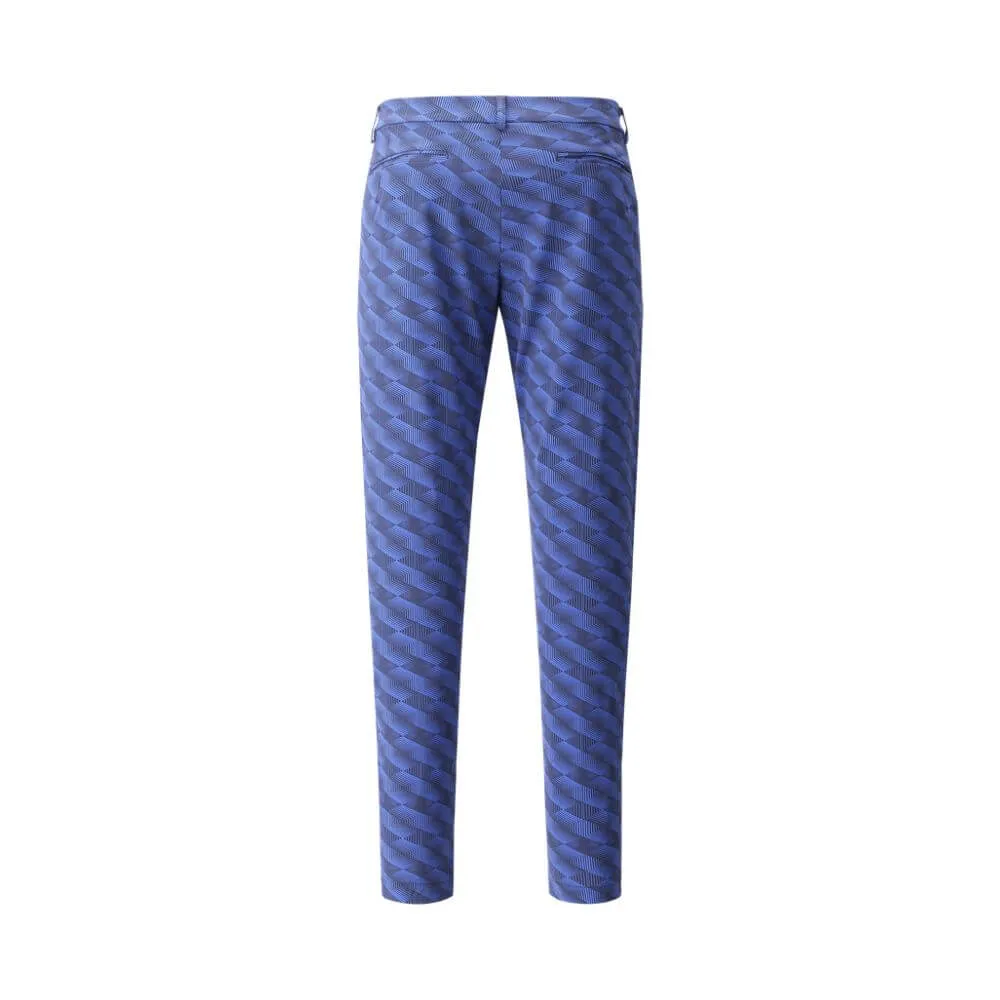 START | 4 WAY STRETCH WELT POCKET PRINTED TROUSERS | FINAL SALE