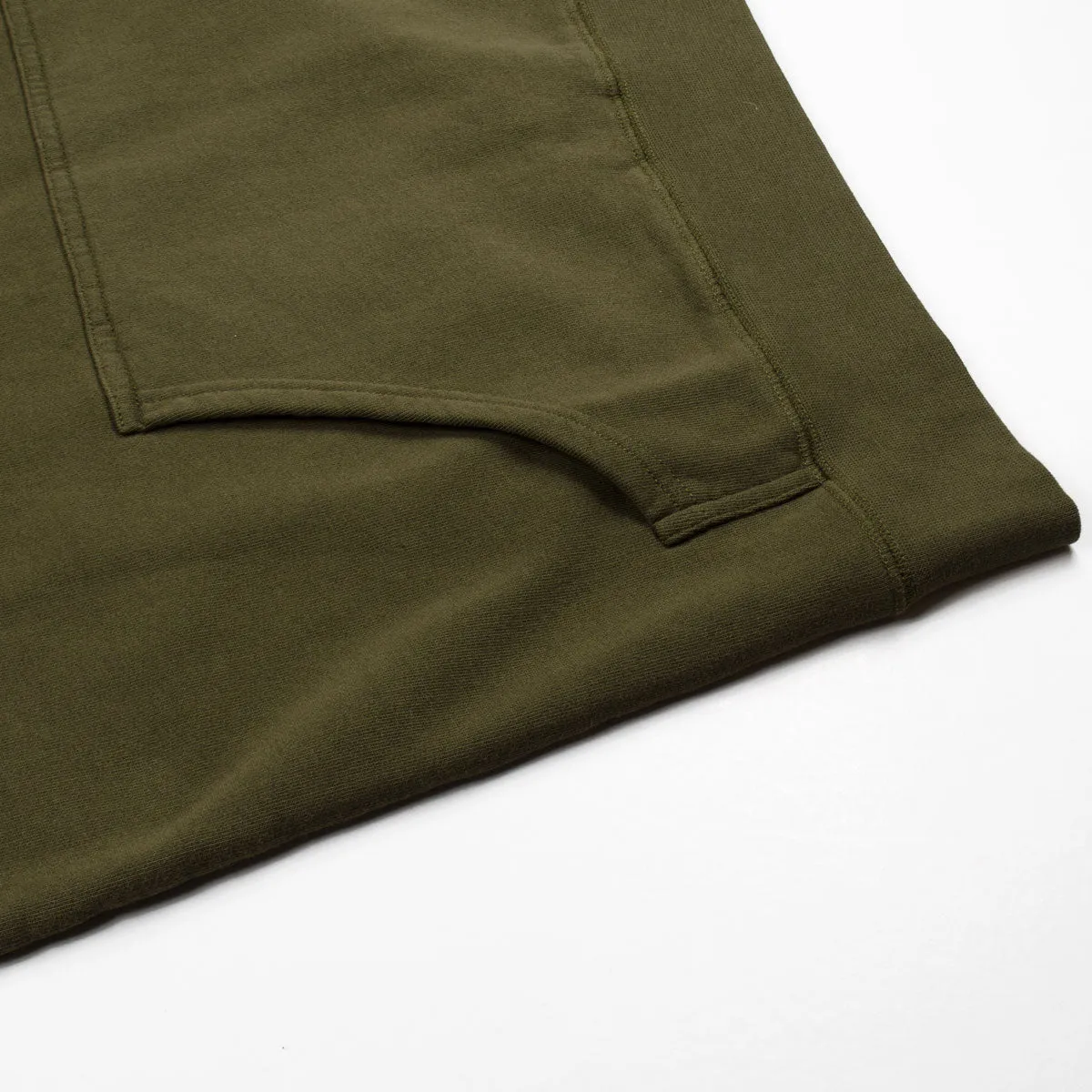 Sunspel - Loopback Overhead Hoodie - Military Green