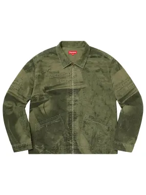 Supreme Is Love Denim Work Jacket Olive [FW19]