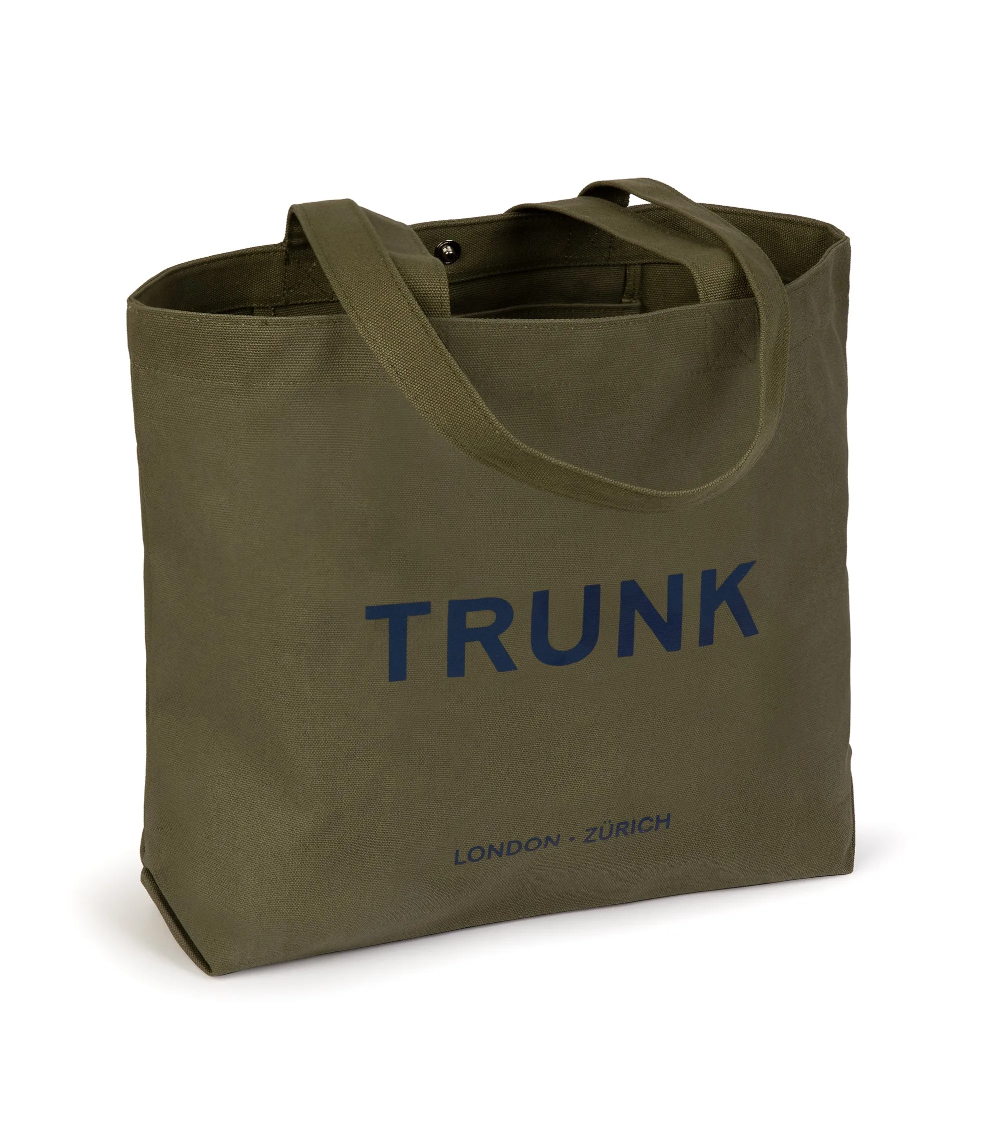 Trunk Cotton Canvas Shopper: Olive