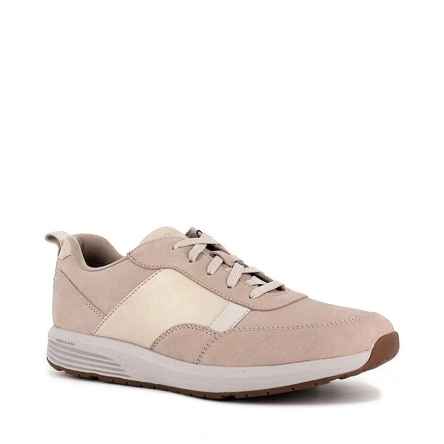 TRUSTRIDE LAYERED SNEAKER - TAUPE MULTI