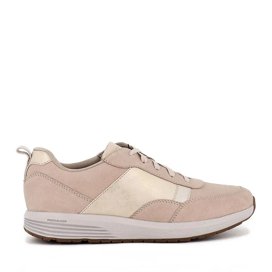 TRUSTRIDE LAYERED SNEAKER - TAUPE MULTI