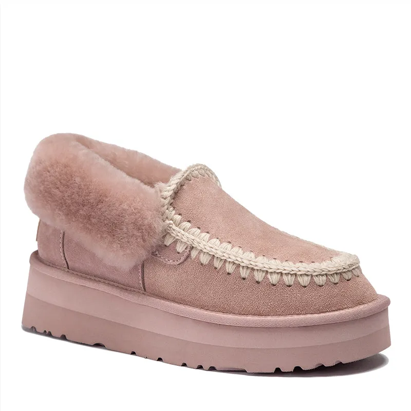 UGG Ankle Platform Moccasins