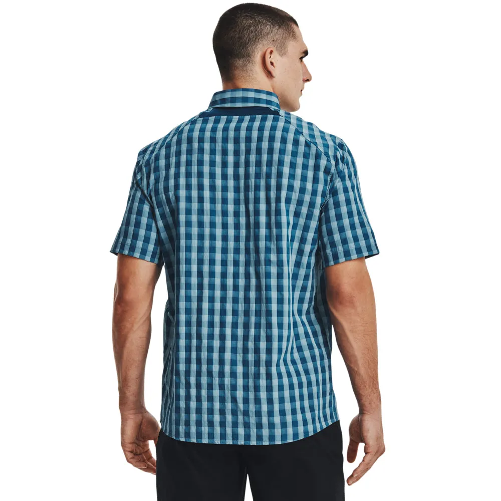 'Under Armour' Men's Drift Tide 2.0 Plaid Button Down - Deep Sea / Mississippi