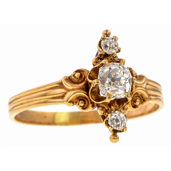 Victorian Diamond Ring, Old Mine cut 0.58ct.