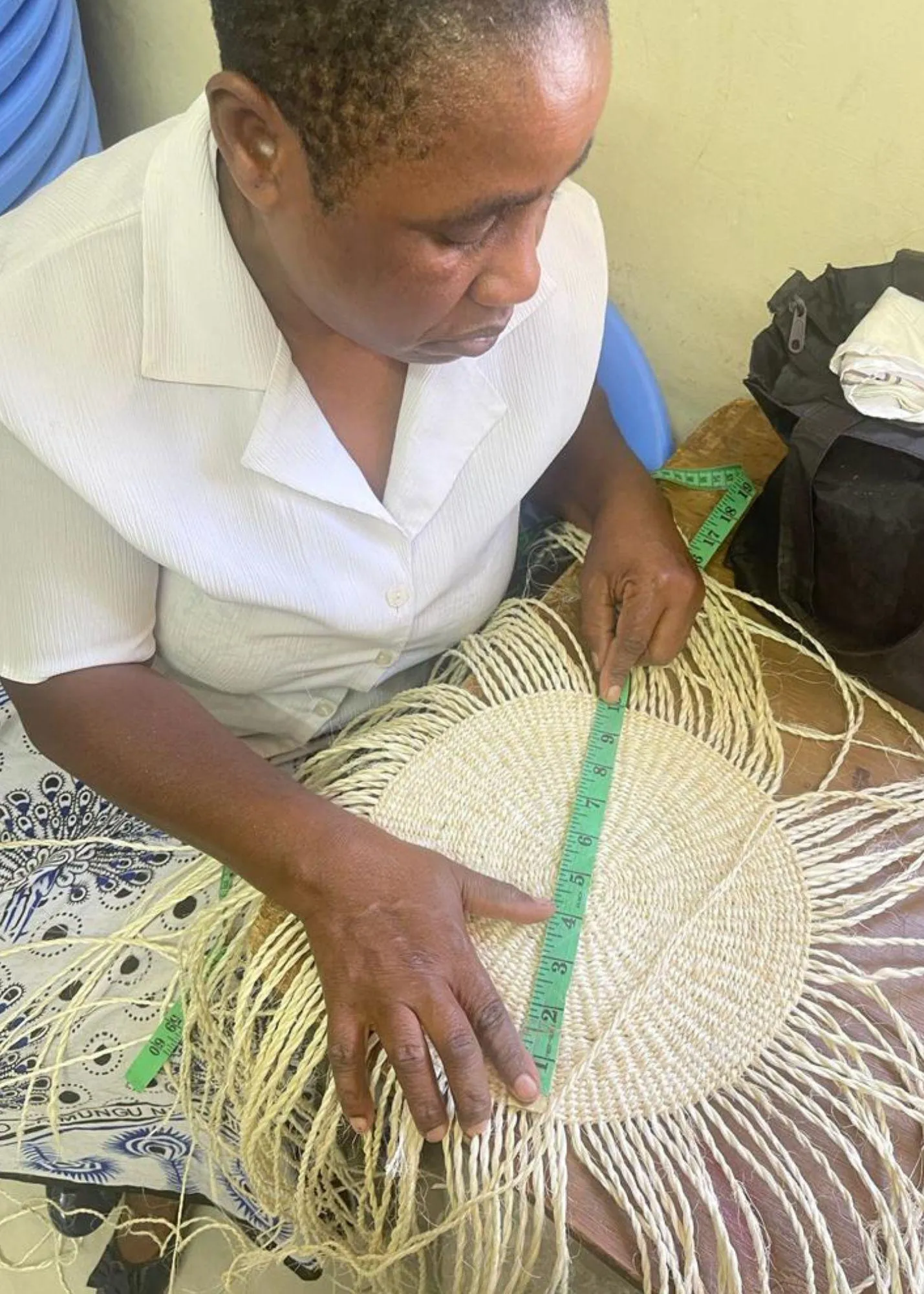 Yellow Sisal Basket